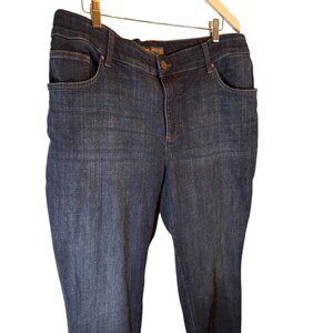 Lee Plus Jeans 18W Relaxed Fit Straight Leg Mid Rise Stretch Blue